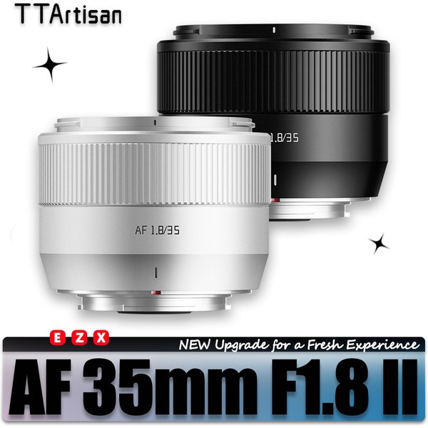Objectif TTARTISAN AF 35mm F1.8 II à grande ouverture pour appareil photo, idéal pour la photographie de portrait sur capteur APS-C, compatible Fuji XT30, Sony E A7RIII, Nikon ZFC