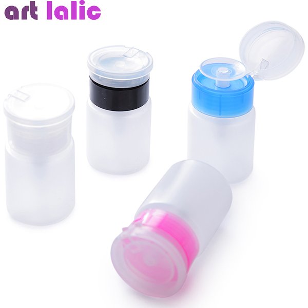 Distributeur à pompe de 75ml, bouteille vide pressurisée pour démaquillant, dissolvant de vernis à ongles et liquide d'acétone
