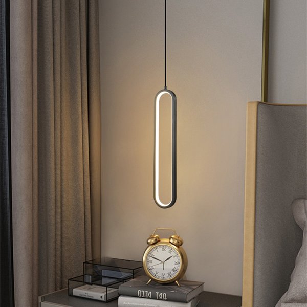 Lampe LED Suspendue au Design Nordique Moderne, Éclairage d'Nik, Luminaire Décoratif de Plafond, Idéal pour un Salon, une Chambre à Coucher ou un Bar