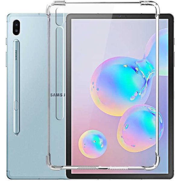 Silicon Case For Samsung Galaxy Tab S7 Fe S8 Plus + 12.4 11 SM-T870 X700 X800 T730 S6 Lite Clear Transparent Soft TPU Back Cover