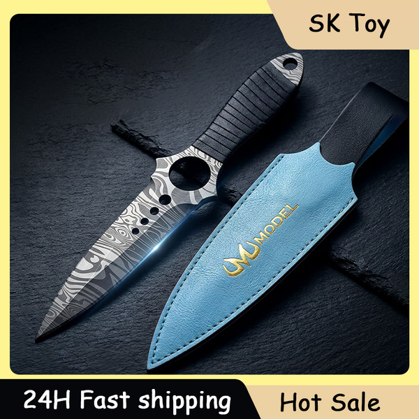 26cm GO'S Game M9 Seria Noży Zabawkowych - Miecz Crimson Web, Nóż do Walki z Bliska, Całkowicie Metalowe Rękodzieło, Ozdoba na Biurko, Prezent dla Chłopców, Kolekcje