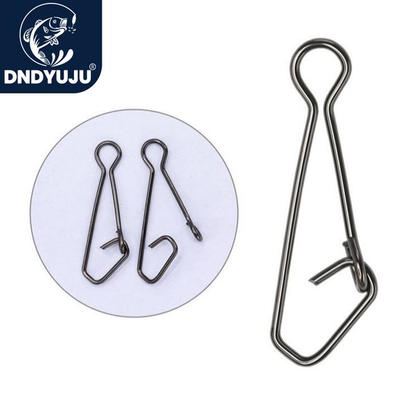 DNDYUJU 100/200 pièces connecteur de pêche roulant émerillons anneaux Interlock broche hameçon ligne leurre Snap émerillons matériel de pêche