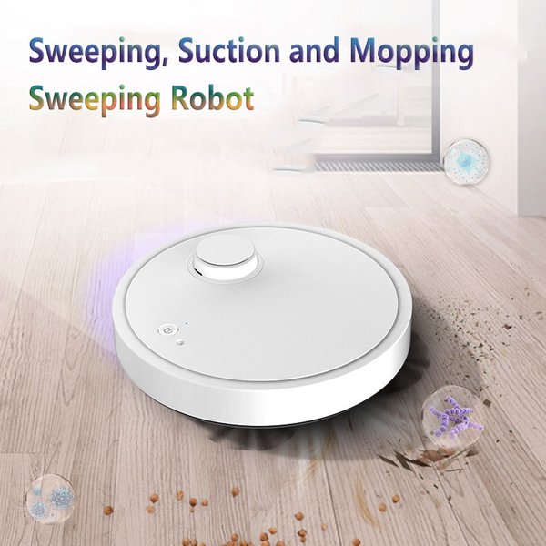 Automatischer Roboter-Staubsauger, 3-in-1, intelligentes kabelloses Kehren, nasses und trockenes, ultradünnes Reinigungsgerät, Wischen von Smart Home