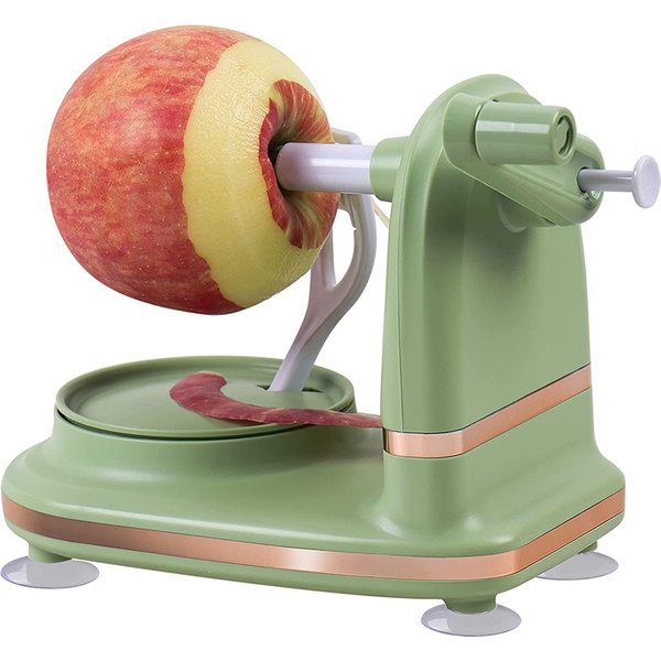 LMETJMA-Éplucheur de pommes de terre multifonction, en acier inoxydable, avec base d'aspiration, JT185