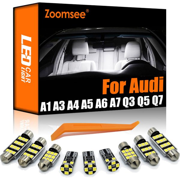 Zoomsee Canbus For Audi A1 8X A3 8L 8P 8V A4 B5 B6 B7 B8 A5 8T A6 C5 C6 C7 A7 A8 D3 Q3 Q5 8R Q7 4L Interior LED Car Light Kit
