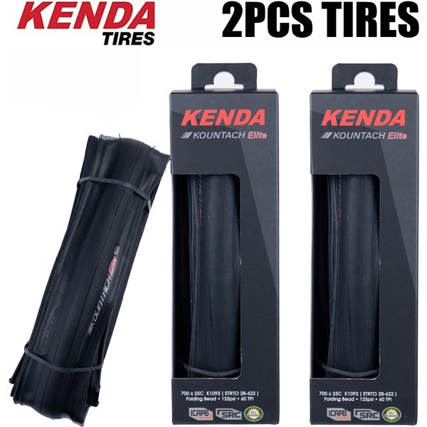 2 pièces Kenda K1092 pneu de vélo 700x25C KOUNTACH ELITE perle pliante pneu de vélo de route bouchon de fer ceinture Anti-crevaison couche de Protection