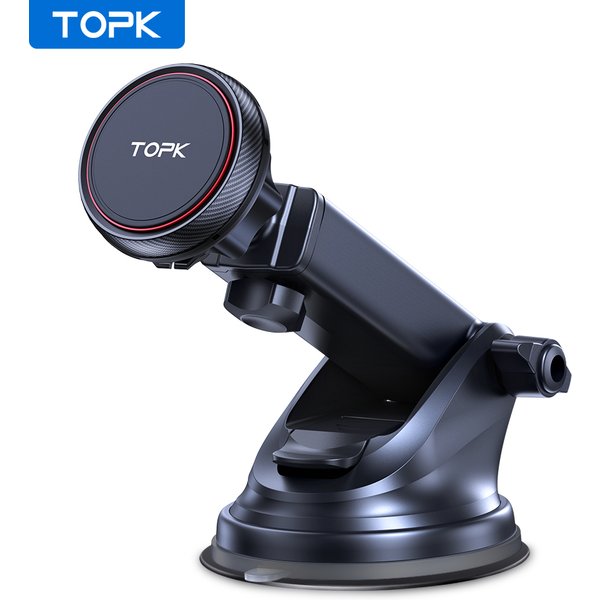 TOPK Support de téléphone magnétique pour voiture Support magnétique pour Smartphone Support mobile GPS dans la voiture pour iPhone 14 13 12 Xiaomi Samsung