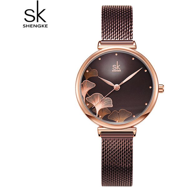 Shengke Originale Design Frau Uhren Mode Lucky Clover Mode frauen Quarz Armbanduhren Top Luxus Elengent Weibliche Uhr