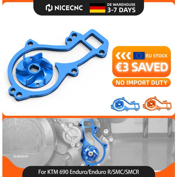 (EU-Lager) NICECNC Für KTM 690 SMC/R 690 Enduro/R Duke /R Wasserpumpen-Kühler-Lüfterblatt-Abstandshalter Für Husqvarna 701 Enduro /Supermoto