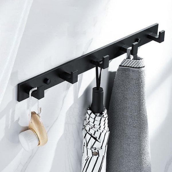 Wand garderobe schwarzer Roben haken zum Aufhängen von Kleiderbügeln