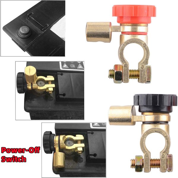 Pince de commutation de lien de Terminal de batterie automatique, Terminal de poste supérieur, interrupteurs d'isolateur de déconnexion à coupure rapide 6V 12V 24V