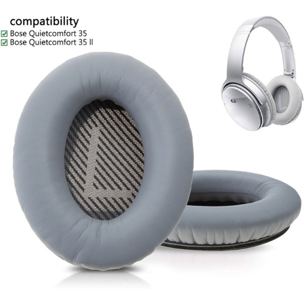 Bose-Coussinets d'oreille QC35 de remplacement professionnel, standard pour Bose chirurgical, confort 35 I/II, sur-oreille, téléphone de sauna, bleu nuit