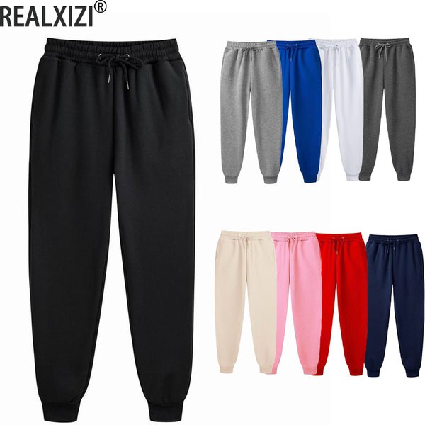 Men's Sweatpants Spring Autumn Fleece Pants Sport Long Pants Casual Drawstring Pockets Trousers Oversize Sweatpants For Men