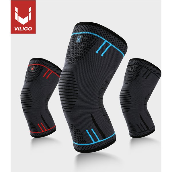Vilico 1 pièces genouillères élastiques en Nylon sport Fitness genouillères respirant course basket-ball volley-ball genou soutien