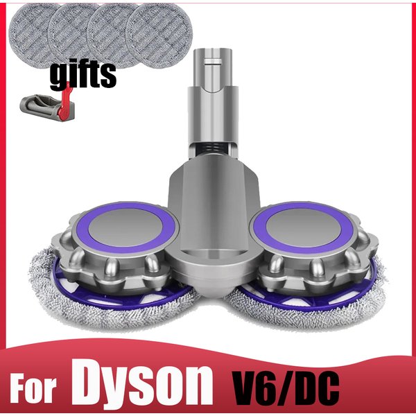 Für Dyson V6/DC58/DC59/DC62 Elektrischer Wassertank-Mopp Trocken- und Nasssauger Zubehör Bürstenkopf, Kabelloser Staubsauger