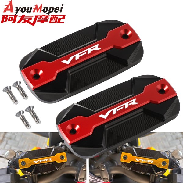 Für HONDA VFR 800 1200x VFR800 VFR800X VFR800F VFR1200x Crosstourer Motorrad CNC Vordere Kupplungs- und Bremsflüssigkeitsbehälter-Abdeckkappen