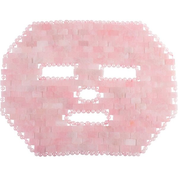 Masque Facial à Quartz Rose, thérapie par le froid, outils de soins de la peau, masseur rafraîchissant pour le visage, élimination des rides, masque de sommeil en cristal de Jade 100% naturel