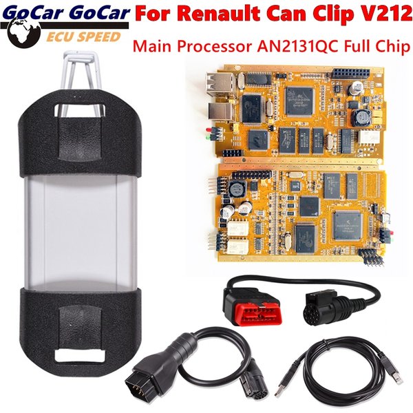 Kann V212 Goldene PCB Haupt Prozessor AN2131QC OBD2 Code Reader Scanner Für Renault Diagnose Scanner