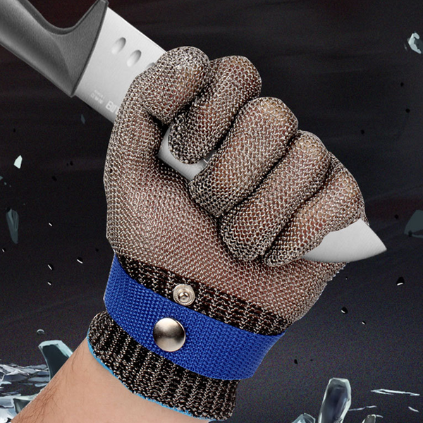 Gants en acier inoxydable, Anti-coupure, sécurité, résistant aux coupures, protection des mains, gant en maille de viande en métal pour fil de boucher, résistant aux couteaux