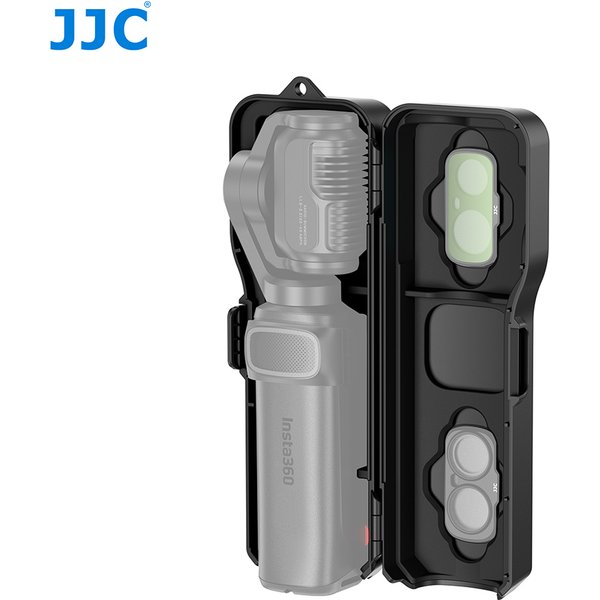 JJC Schutzhülle für Insta360 Luna Ultra Pan Tilt Kamera, Fassungsvermögen für 1 Weitwinkelobjektiv, 3 Filter, 2 Micro-SD-Karten, ABS-Gehäuse