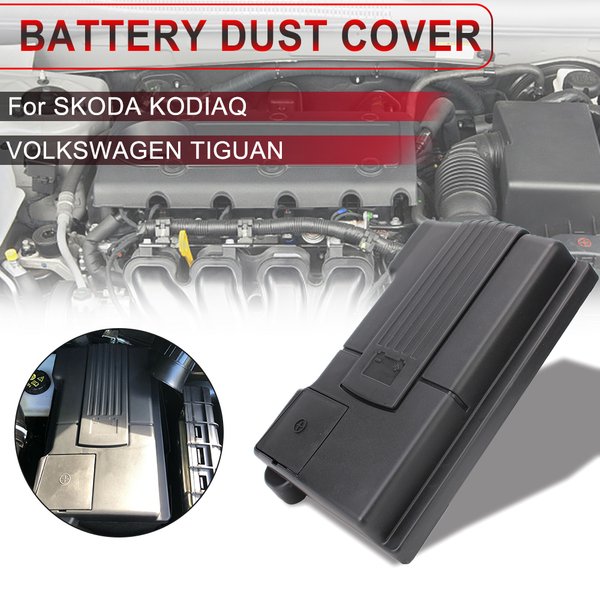 Protecteur de couvercle de batterie de voiture, protection d'électrode négative, accessoires étanches pour Volkswagen VW Tiguan 2016 – 2018 Skoda Kodiaq