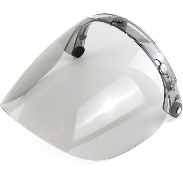 Visière de casque de moto à face ouverte, lentille à bulles, pare-vent à bulles à 3 boutons, anti-UV, accessoires de casque