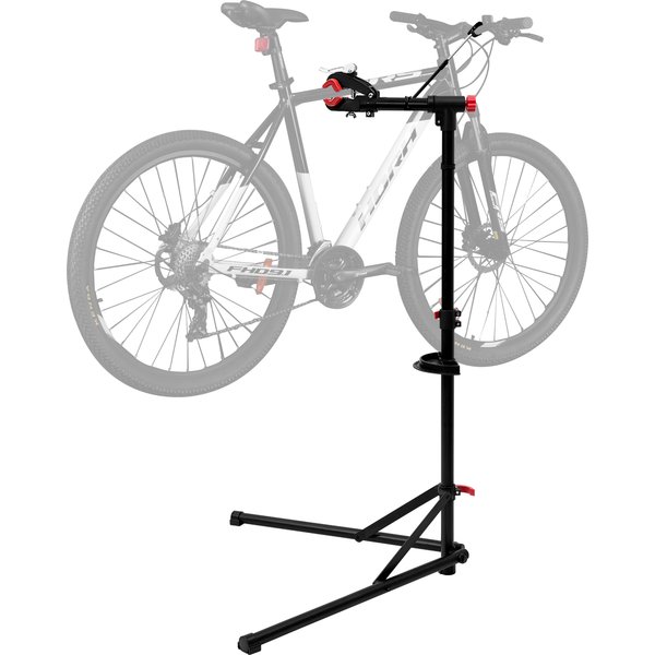 Support de montage pour vélos WOLTU à 3 pieds, support de réparation en métal pour vélos avec plateau à outils, réglable en hauteur à 360 degrés ° Support rotatif pour l'entretien des vélos de route