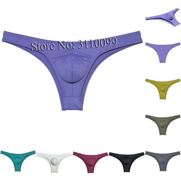 Cheeky Skin Flag Bikini Briefs for Men, Low-Rise Hip Booty Pants, Underwear, 1/2