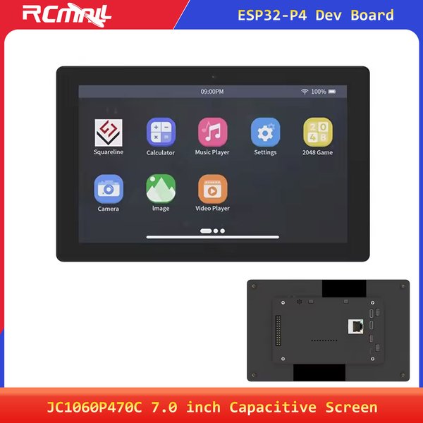 Carte de développement ESP32P4 avec écran tactile capacitif IPS de 7,0 pouces 1024x600, module WIFI BLE ESP32-C6 avec boîtier et caméra