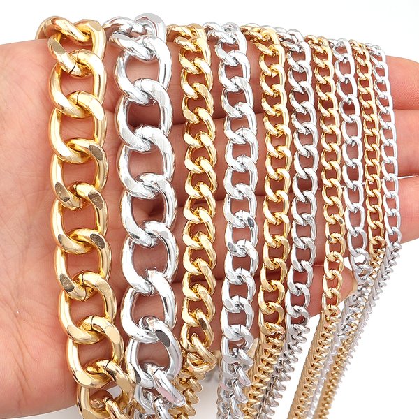 Rouleau de chaînes en forme de O en métal et aluminium, 5 mètres/rouleau, chaîne torsadée en vrac pour la fabrication de bijoux, Bracelet, collier, sac, accessoires de chaîne