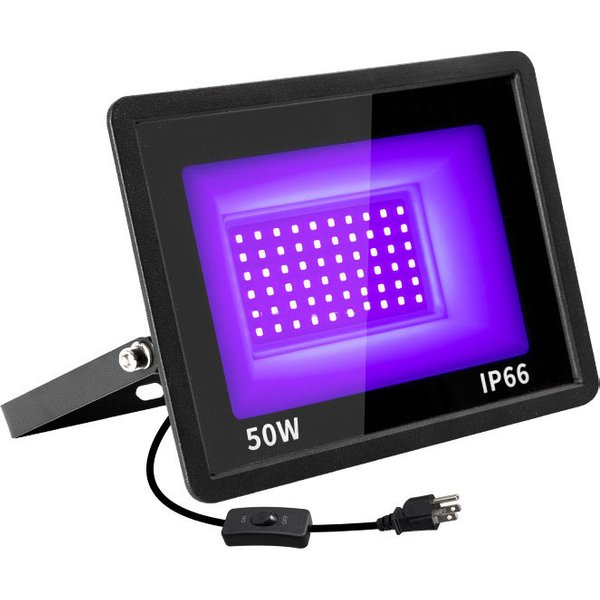 Halloween maison hantée fête IP66 lampe fluorescente étanche AC110-240V violet 395nm LED lampe à polymérisation UV projecteur ultraviolet