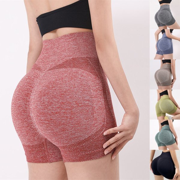 Dame Yoga Shorts hohe Taille Workout Fitness Lift Hintern Fitness Yoga Gym Laufhose Casual Sportswear