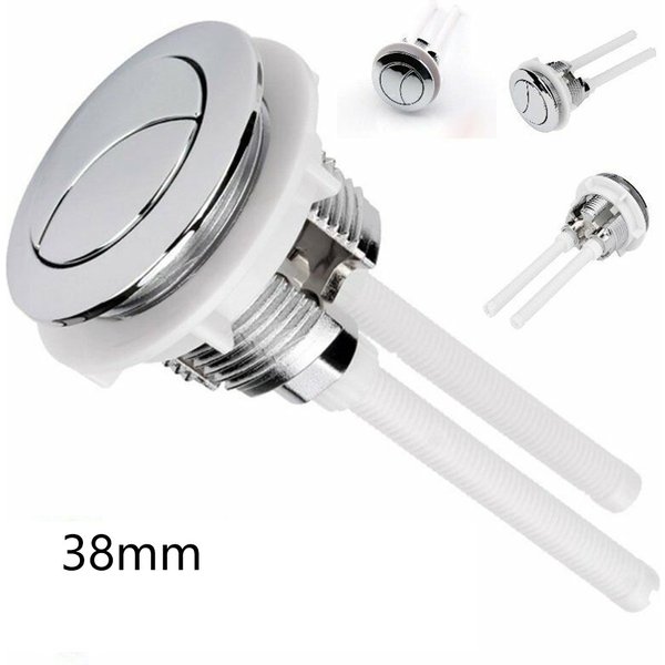 Bouton de réservoir d'eau de toilette universel à double chasse d'eau, 38mm, Valve ronde, bouton poussoir, siège de toilette, Valve de réservoir d'eau, pièces de salle de bains