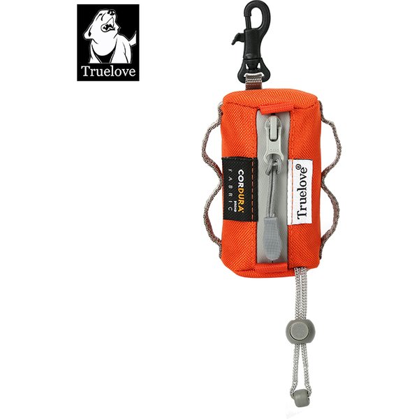 Truelove Haustier-Hund, verstellbarer kleiner Beutelspender, Hunde-Kotbeutelhalter mit Karabiner, geeignet für alle Hundeleinen, Spaziergänge TLB2012