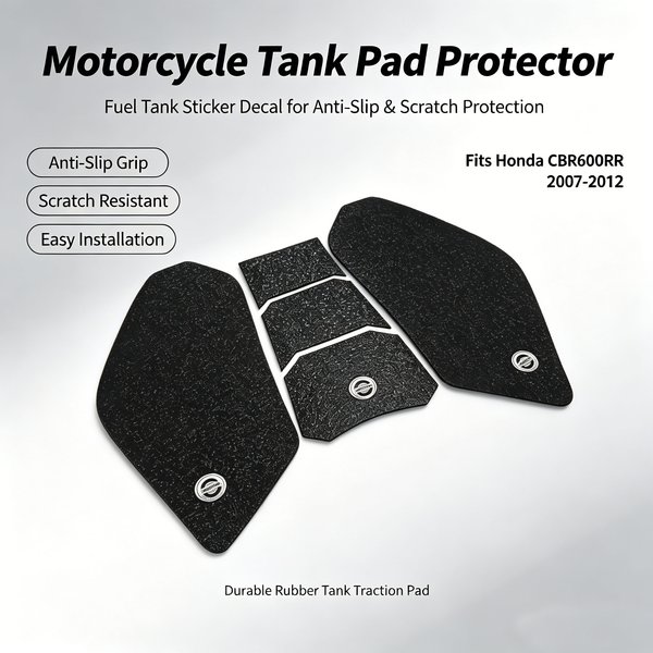 Protecteur autocollant de coussinet de Traction pour réservoir, pour Honda CBR600RR 2007 2008 2009 2010 2011 2012