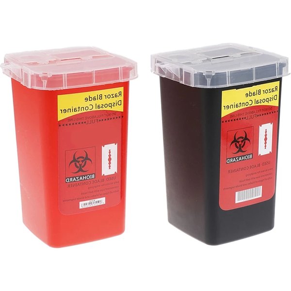 Barbershop Klinge Recycling Box Salon Mini Mülleimer Rasierklinge Entsorgung Fall Spritze Nadel Müll Sammler
