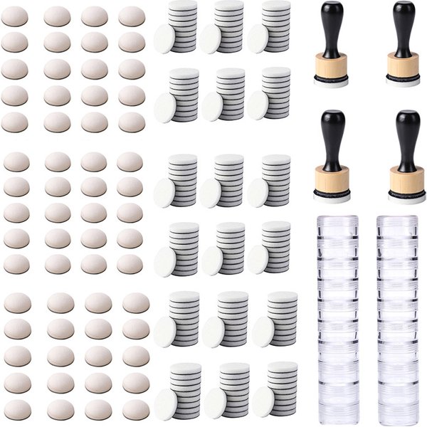 Mini outils de mélange de peintures à l'encre, avec recharges de mousse rondes/à dôme, pour papier, bricolage, fabrication de cartes artisanales, Scrapbooking, vente en gros