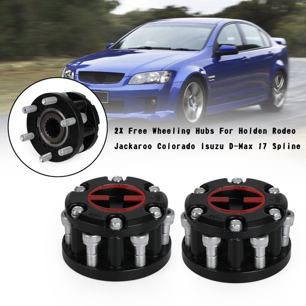 Areyourshop 2 x Freilaufnaben für Holden Rodeo Jackaroo Colorado Isuzu D-Max 17 Spline Auto-Autoteile