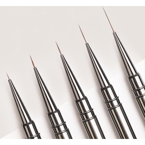 Pinceaux de revêtement pour Nail Art, dessin à rayures, lignes allongées, peinture 6/9/12/15/18mm, outil de manucure professionnel pour ongles ZJS02