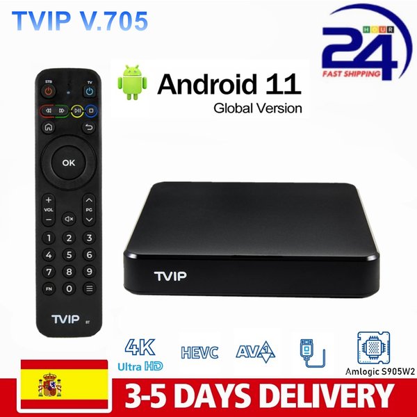 Original TVIP705 Smart TV BOX New Faster Processor Amlogic S905W2 with All The Same Features as The Popular TVIP 525 & TVIP605