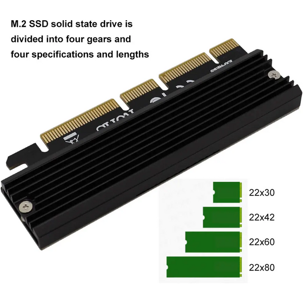 NVMe M2 Adapter M.2 M Key 2230 2242 2260 2280 SSD to PCI-e 3.0 Converter Card Support PCIE X4 X8 X16