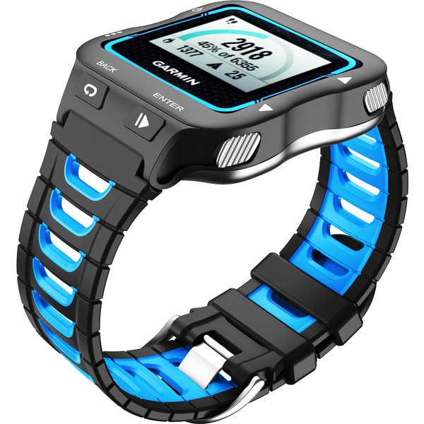 Garmin Weiches Silikonarmband für Forerunner 920XT, modisches Doppelfarben-Ersatz-Uhrenarmband, Gummi-Armband