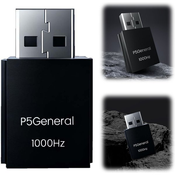 P5 General Game Activator mit echtem 1000-Hz-Bidirektional-Gamepad-Konverter und USB-Empfänger für Raspberry Pi, Tastaturen und mehr