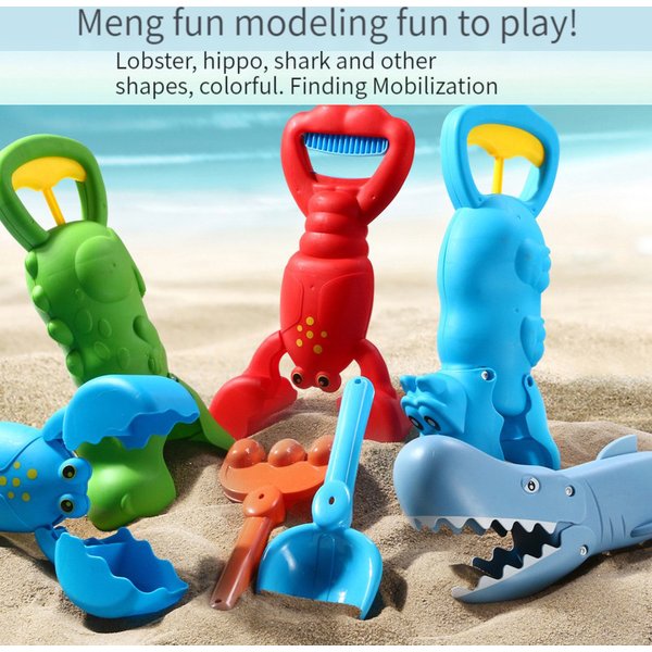 Greifspielzeug für Babys - Strandspielzeug zum Spielen im Sand, Niedliche Bunte Hummerklauen-Greifzange für Schwimmbäder & Draußen - Lehrreiches Spiel