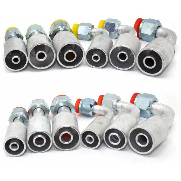 1pcs Automotive Air Conditioning General Pipe Aluminum Joints, Aluminum Fitting R12 3/8 1/2 5/8, Air Conditioning Aluminum Joint