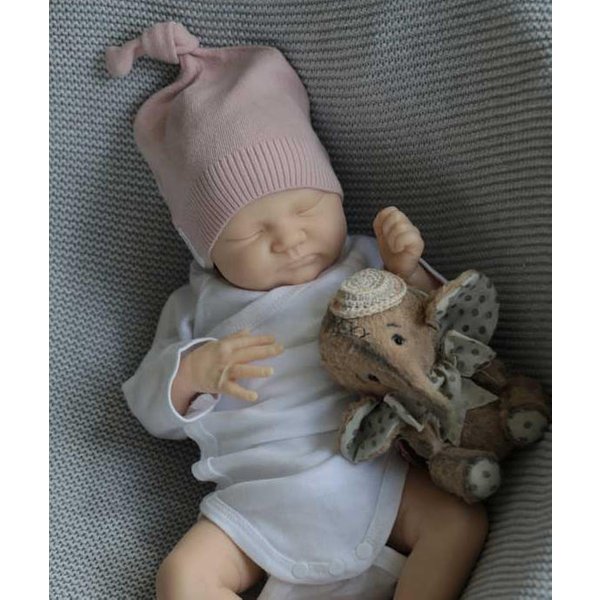 Zestaw DIY dla lalki NPK 19 cali Reborn Quinlyn, realistyczna, miękka w dotyku, świeża kolorystyka, puste elementy lalki Ki, niedokończone części lalki z materiałowym korpusem.