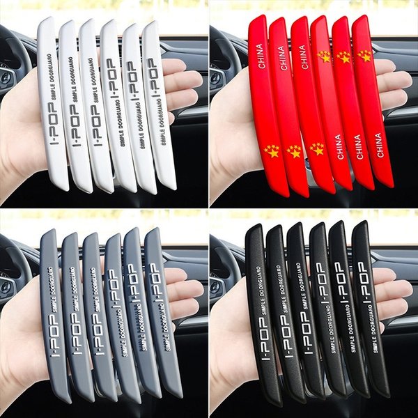 6Pcs Auto Auto Tür Rand Schutz Wachen Puffer Trim Molding Schutz Streifen Scratch Protector Auto Tür Crash Bar für Audi BMW
