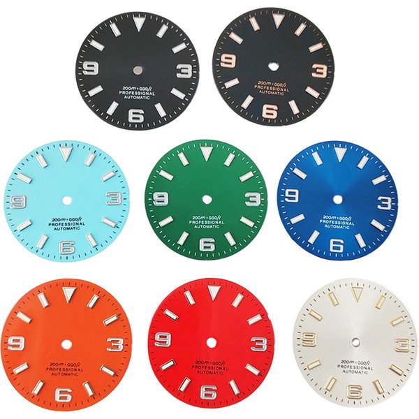 Cadran de Montre Stéréo de 29mm, Bleu et Noir, Accessoire de Mouvement pour NH35 NH36 ETA 2824 2836 ata yota 8215 8205 821A DG2813 3804