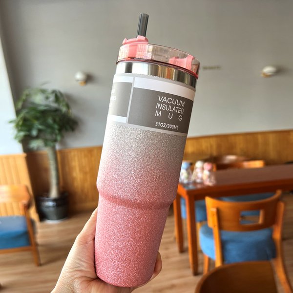 600/900ml Tumblers Double Wall Water Thermal termos Coffee Mug Flasks Stainless Steel Thermoses 30oz 20oz Cup Bottle