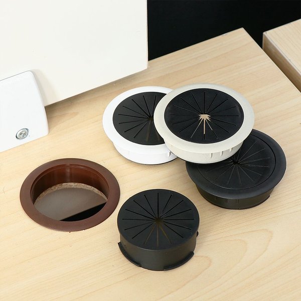 Couvercle de trou de fil de Table de bureau, œillet d'ordinateur, sortie de câble de Table, bouchon anti-poussière, organisateur de rangement bien rangé